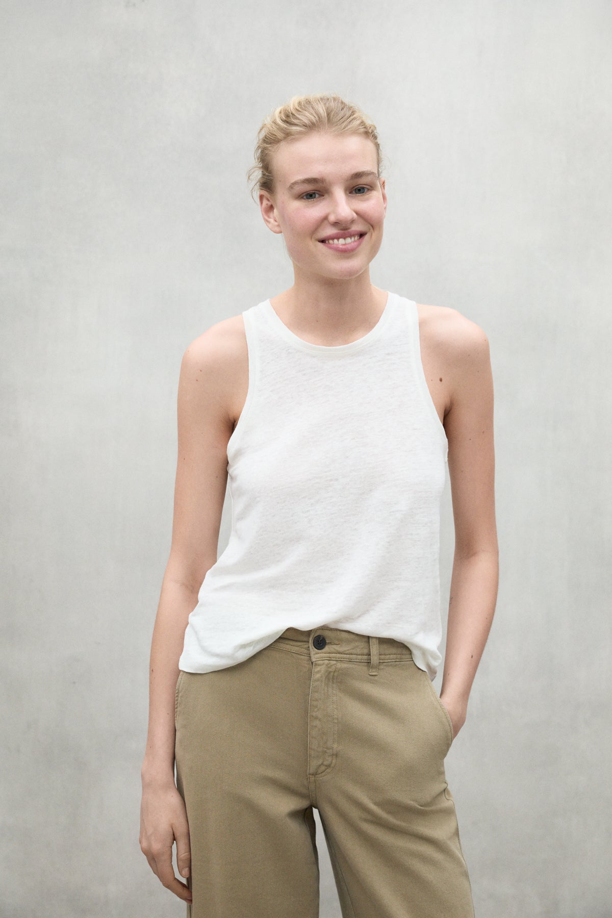 WHITE HALDEN T-SHIRT