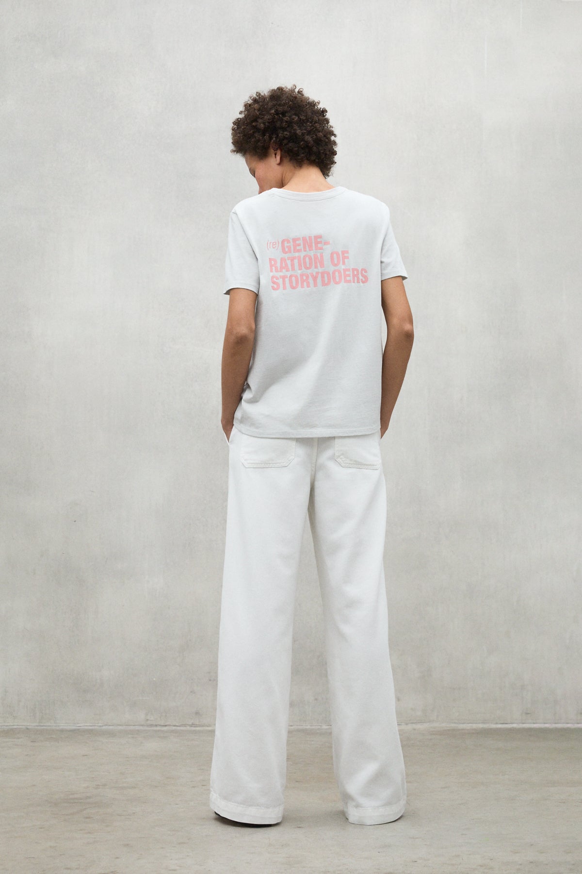 REGENERATION T-SHIRT GREY AND PINK
