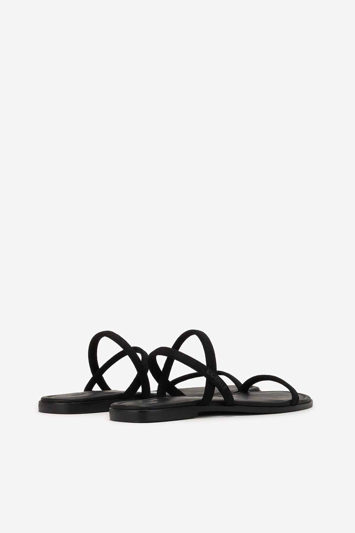 BLACK DELHI SANDALS
