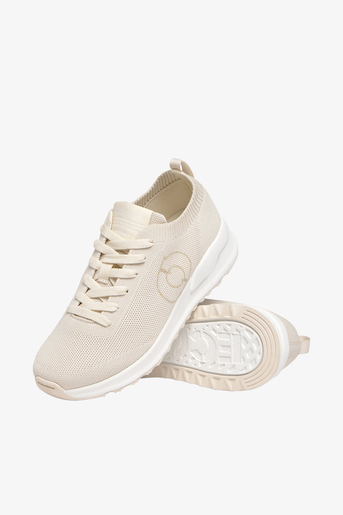 ZAPATILLA CONDE KNIT BLANCA DE MUJER