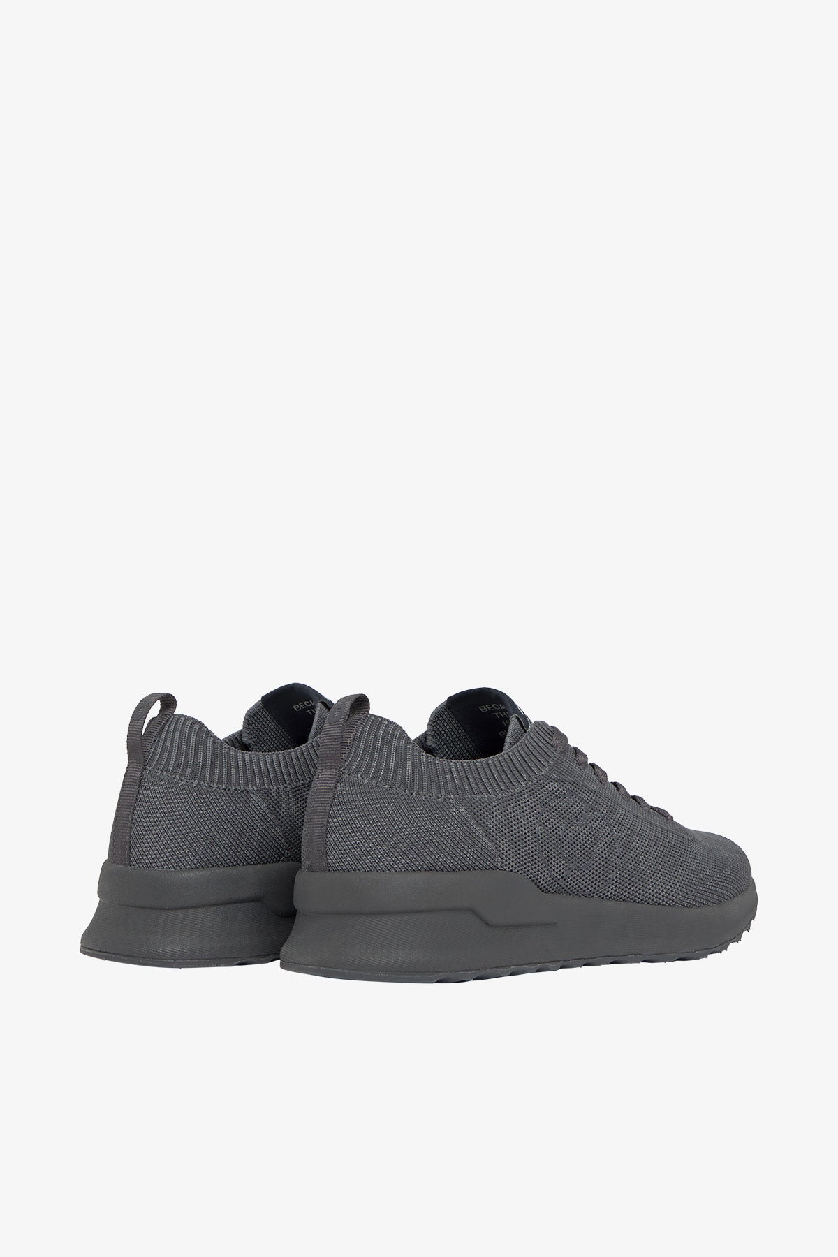 BASKETS EN MAILLE CONDE KNIT TEINTÉES GRIS FONCÉ
