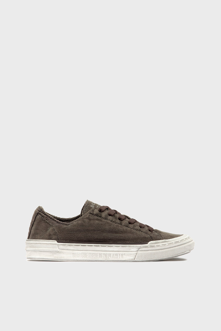 BROWN CORDUROY STRENK TRAINERS