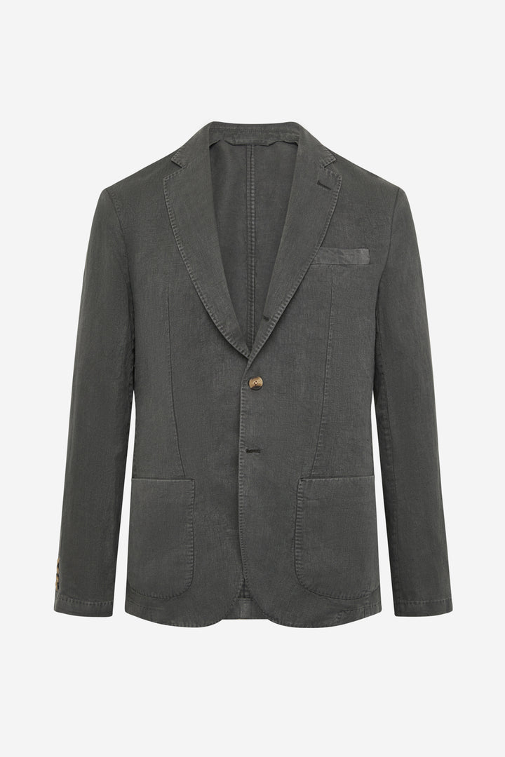 DUNKELGRAUER RAMA BLAZER AUS HANF