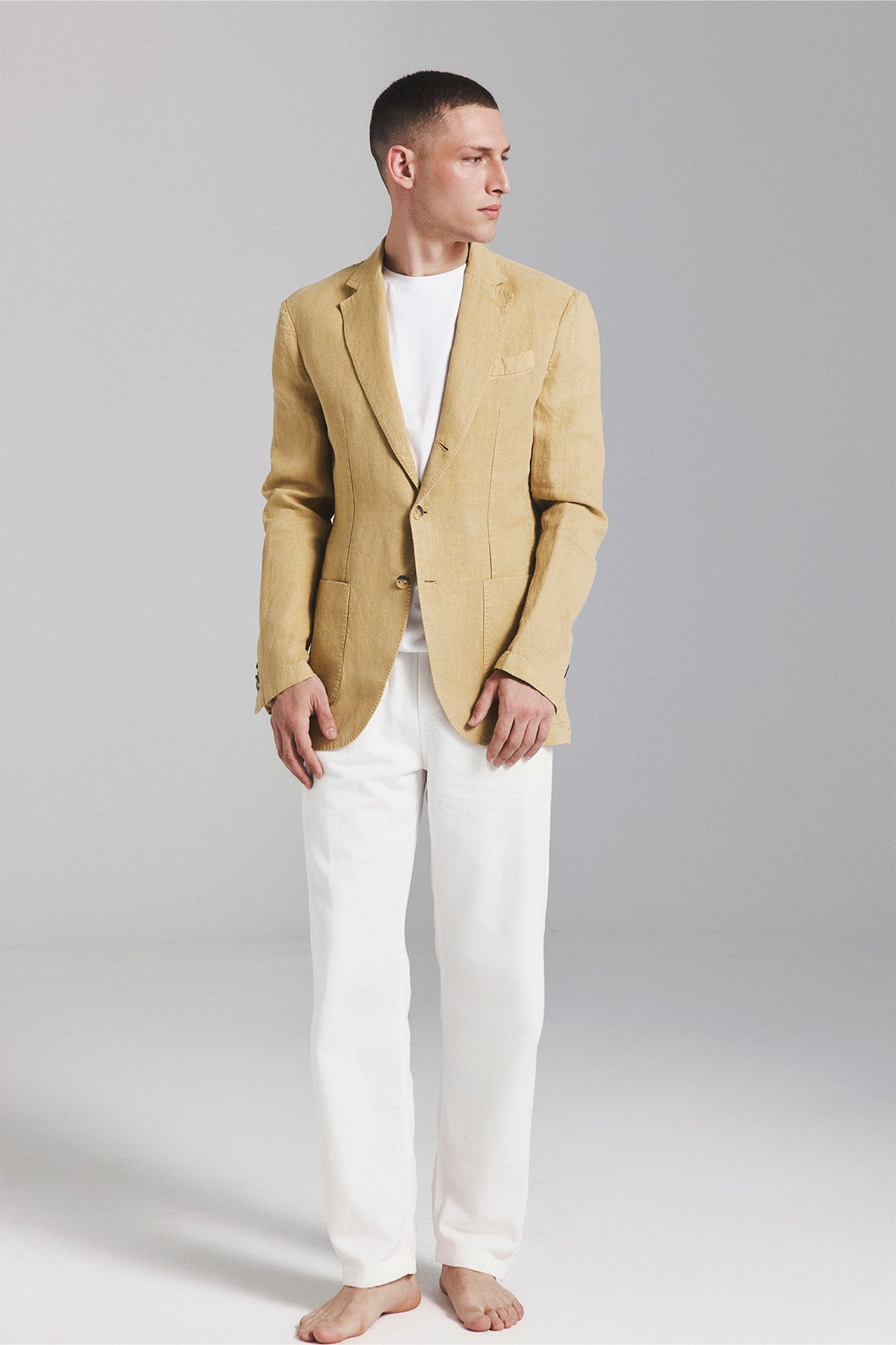 BLAZER LAPO EN CHANVRE MARRON