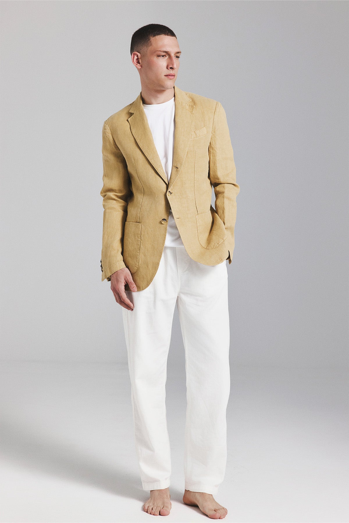 BLAZER LAPO AUS BRAUNEM HANF