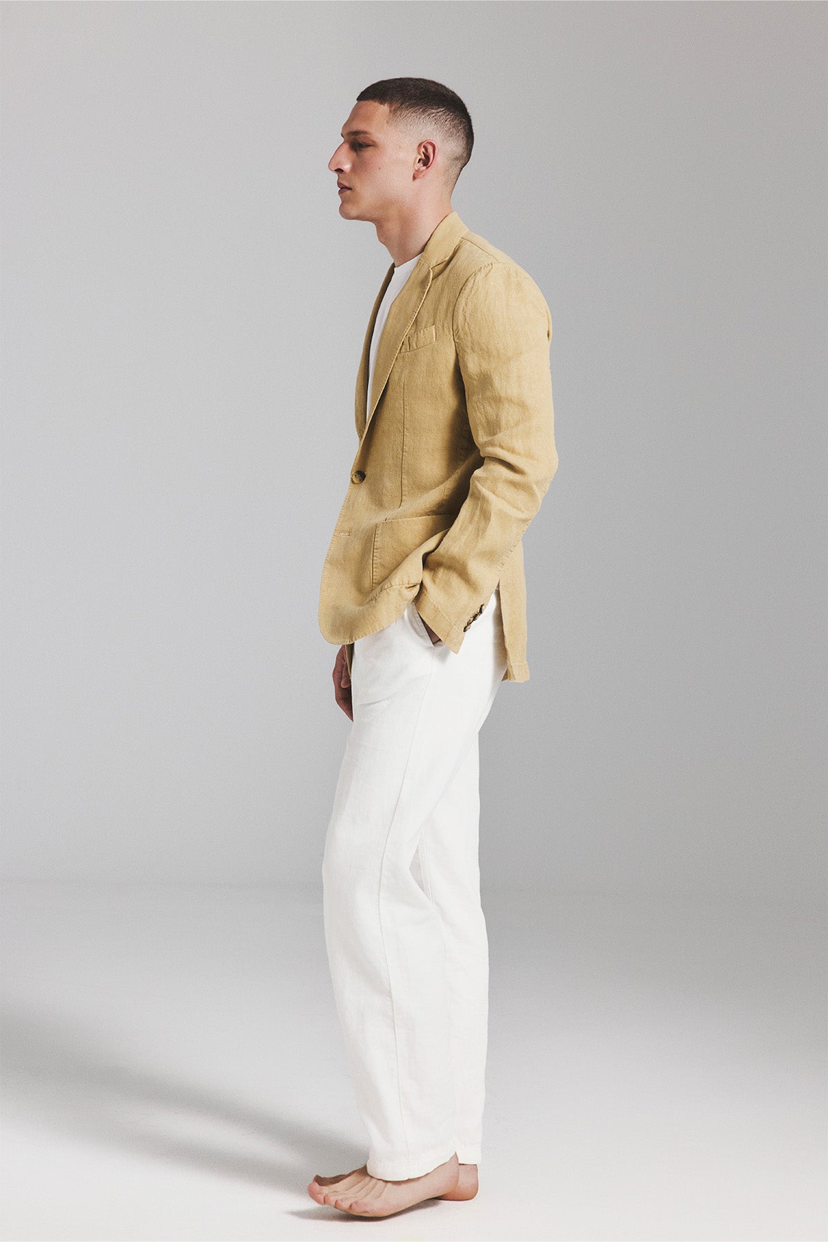 BLAZER LAPO EN CHANVRE MARRON