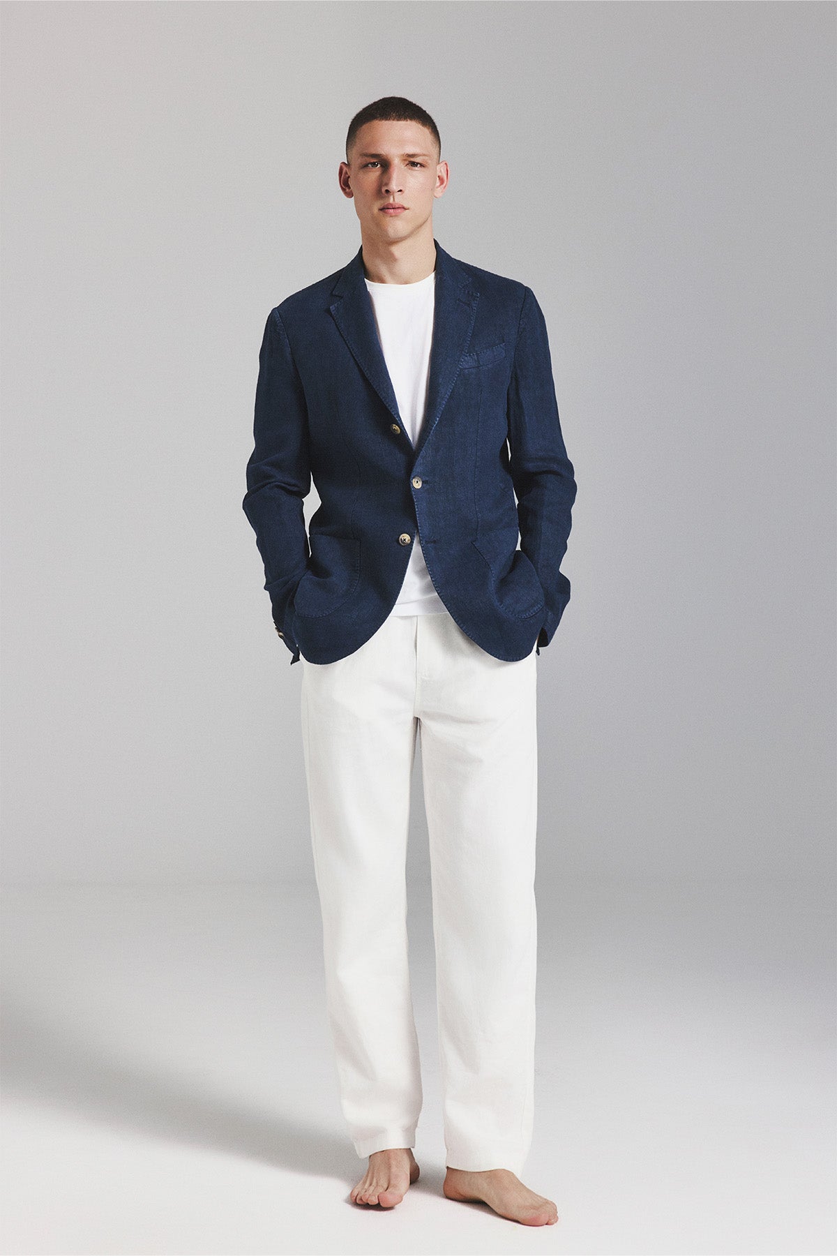 BLAZER LAPO CAÑAMO AZUL MARINO