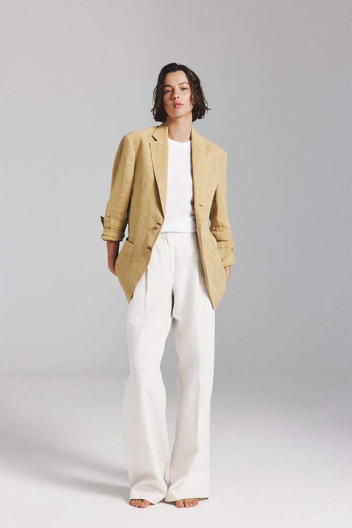 BLAZER LAPO AUS BRAUNEM HANF