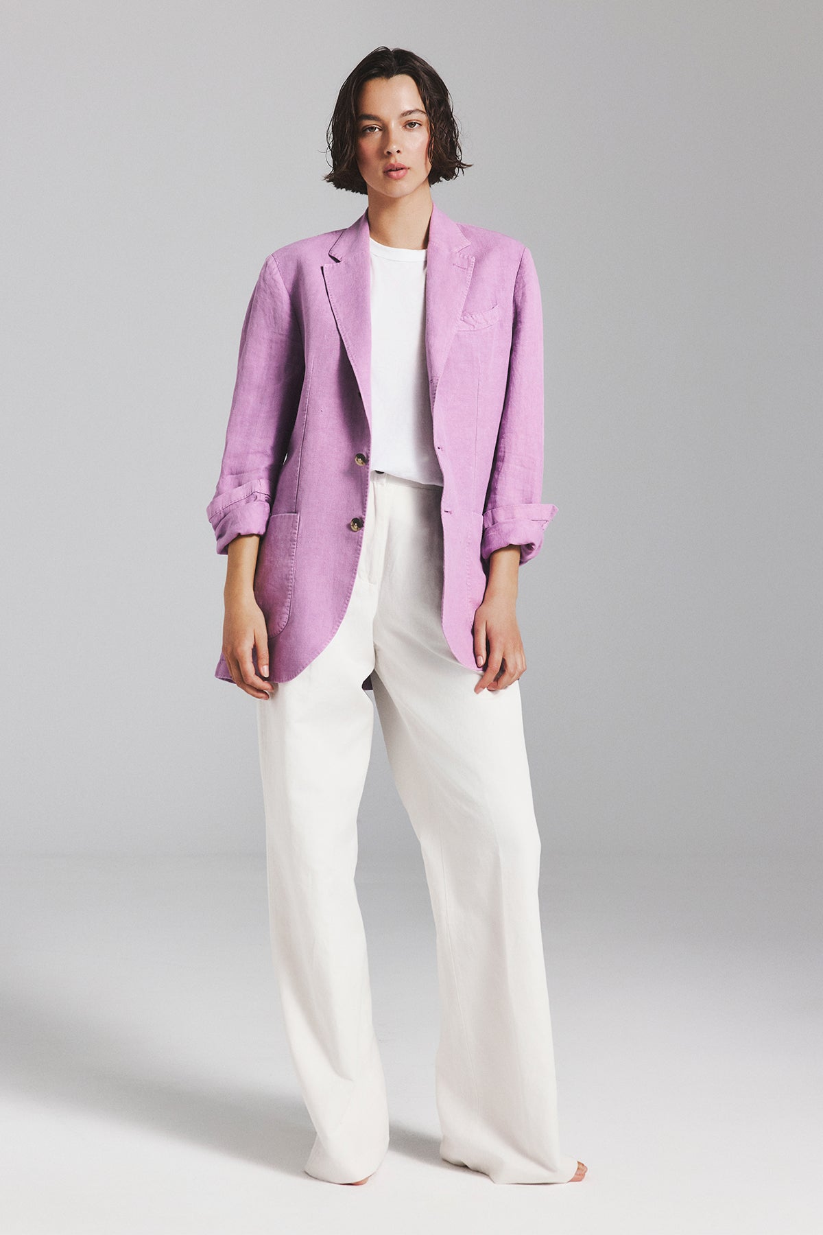 BLAZER LAPO CAÑAMO LAVANDA
